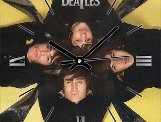 СТ 6-27 Beatles настенные стеклянные часы.